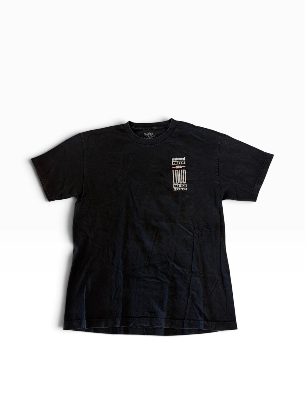 Rolling Loud Tee | Black with Pink Graphic Event 2019 | Men's L